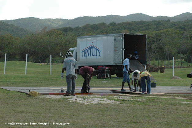 The Aqueduct Venue Under Construction - Thursday, January 18th - 10th Anniversary - Air Jamaica Jazz & Blues Festival 2007 - The Art of Music - Tuesday, January 23 - Saturday, January 27, 2007, The Aqueduct on Rose Hall, Montego Bay, Jamaica - Negril Travel Guide, Negril Jamaica WI - http://www.negriltravelguide.com - info@negriltravelguide.com...!