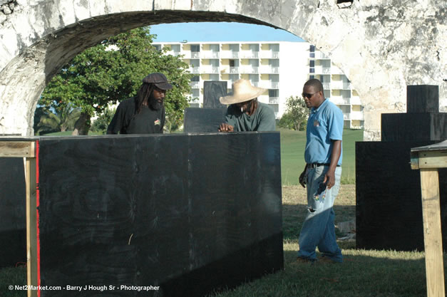 TurnKey Production's Office & Aqueduct Venue Under Construction - Tuesday, January 16th - 10th Anniversary - Air Jamaica Jazz & Blues Festival 2007 - The Art of Music - Tuesday, January 23 - Saturday, January 27, 2007, The Aqueduct on Rose Hall, Montego Bay, Jamaica - Negril Travel Guide, Negril Jamaica WI - http://www.negriltravelguide.com - info@negriltravelguide.com...!