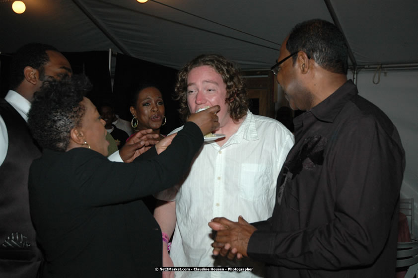 The Hon. Orette Bruce Goldwin, M.P., Prime Minister of Jamaica, Minister of Tourism, Hon. Edmund Bartlett, and Director of Tourism, Basil Smith at the Air Jamaica Jazz and Blues Festival 2008 The Art of Music - Thrusday, January 24, 2008 - Air Jamaica Jazz & Blues 2008 The Art of Music venue at the Aqaueduct on Rose Hall Resort & Counrty Club, Montego Bay, St. James, Jamaica W.I. - Thursday, January 24 - Saturday, January 26, 2008 - Photographs by Net2Market.com - Claudine Housen & Barry J. Hough Sr, Photographers - Negril Travel Guide, Negril Jamaica WI - http://www.negriltravelguide.com - info@negriltravelguide.com...!