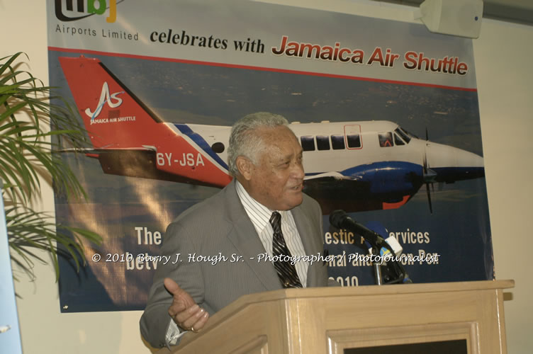 Jamaica Air Shuttle Launch @ MBJ Airports Limited, Wednesday, January 20, 2010, Sangster International Airport, Montego Bay, St. James, Jamaica W.I. - Photographs by Net2Market.com - Barry J. Hough Sr, Photographer/Photojournalist - The Negril Travel Guide - Negril's and Jamaica's Number One Concert Photography Web Site with over 40,000 Jamaican Concert photographs Published -  Negril Travel Guide, Negril Jamaica WI - http://www.negriltravelguide.com - info@negriltravelguide.com...!