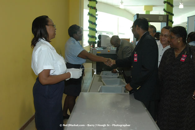 Minister of Tourism, Hon. Edmund Bartlett - Director of Tourism, Basil Smith, and Mayor of Montego Bay, Councillor Charles Sinclair Launch of Winter Tourism Season at Sangster International Airport, Saturday, December 15, 2007 - Sangster International Airport - MBJ Airports Limited, Montego Bay, Jamaica W.I. - Photographs by Net2Market.com - Barry J. Hough Sr, Photographer - Negril Travel Guide, Negril Jamaica WI - http://www.negriltravelguide.com - info@negriltravelguide.com...!