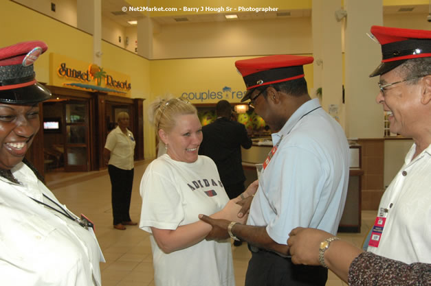 Minister of Tourism, Hon. Edmund Bartlett - Director of Tourism, Basil Smith, and Mayor of Montego Bay, Councillor Charles Sinclair Launch of Winter Tourism Season at Sangster International Airport, Saturday, December 15, 2007 - Sangster International Airport - MBJ Airports Limited, Montego Bay, Jamaica W.I. - Photographs by Net2Market.com - Barry J. Hough Sr, Photographer - Negril Travel Guide, Negril Jamaica WI - http://www.negriltravelguide.com - info@negriltravelguide.com...!