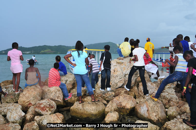 Lucea Cross the Harbour @ Lucea Car Park - All Day Event - Cross the Harbour Swim, Boat Rides, and Entertainment for the Family - Concert Featuring: Bushman, George Nooksl, Little Hero, Bushi One String, Dog Rice and many local Artists - Friday, August 1, 2008 - Lucea, Hanover Jamaica - Photographs by Net2Market.com - Barry J. Hough Sr. Photojournalist/Photograper - Photographs taken with a Nikon D300 - Negril Travel Guide, Negril Jamaica WI - http://www.negriltravelguide.com - info@negriltravelguide.com...!