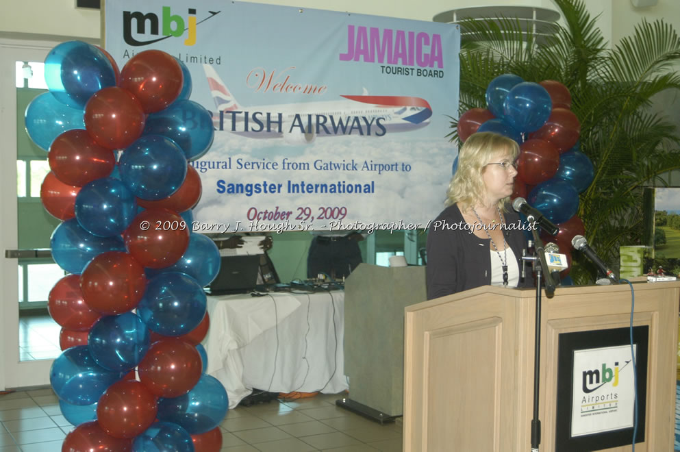  British Airways Inaugurates New Scheduled Service from London Gatwick Airport to Sangster International Airport, Montego Bay, Jamaica, Thursday, October 29, 2009 - Photographs by Barry J. Hough Sr. Photojournalist/Photograper - Photographs taken with a Nikon D70, D100, or D300 - Negril Travel Guide, Negril Jamaica WI - http://www.negriltravelguide.com - info@negriltravelguide.com...!