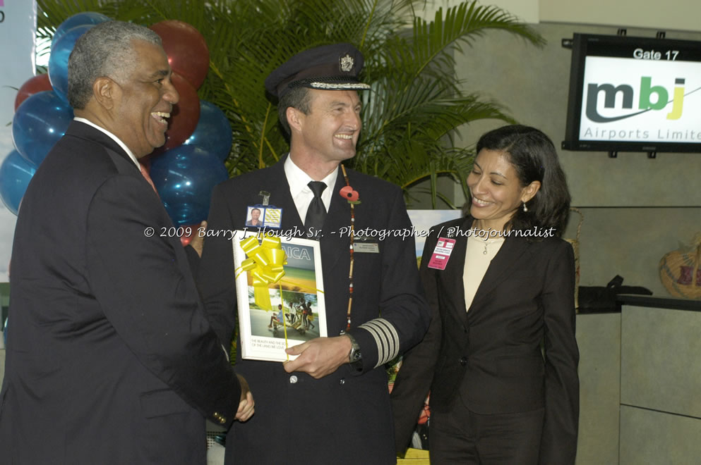  British Airways Inaugurates New Scheduled Service from London Gatwick Airport to Sangster International Airport, Montego Bay, Jamaica, Thursday, October 29, 2009 - Photographs by Barry J. Hough Sr. Photojournalist/Photograper - Photographs taken with a Nikon D70, D100, or D300 - Negril Travel Guide, Negril Jamaica WI - http://www.negriltravelguide.com - info@negriltravelguide.com...!