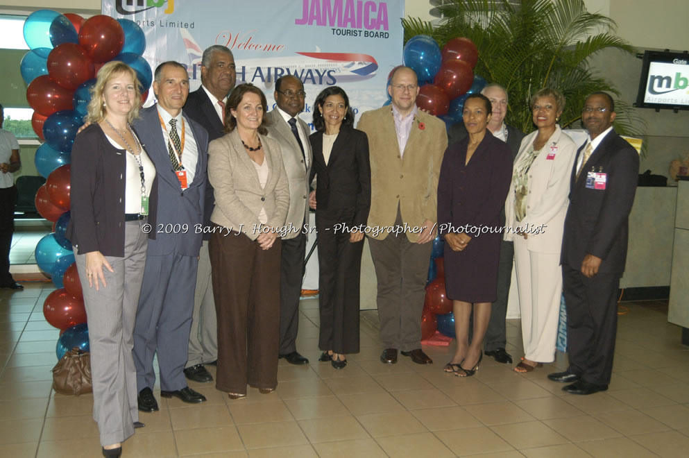  British Airways Inaugurates New Scheduled Service from London Gatwick Airport to Sangster International Airport, Montego Bay, Jamaica, Thursday, October 29, 2009 - Photographs by Barry J. Hough Sr. Photojournalist/Photograper - Photographs taken with a Nikon D70, D100, or D300 - Negril Travel Guide, Negril Jamaica WI - http://www.negriltravelguide.com - info@negriltravelguide.com...!