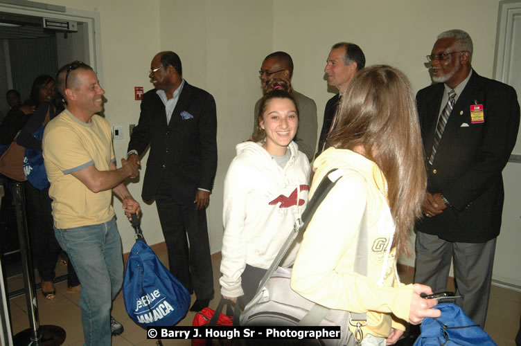 JetBue Airways' Inaugural Air Service between Sangster International Airport, Montego Bay and John F. Kennedy Airport, New York at MBJ Airports Sangster International Airport, Montego Bay, St. James, Jamaica - Thursday, May 21, 2009 - Photographs by Net2Market.com - Barry J. Hough Sr, Photographer/Photojournalist - Negril Travel Guide, Negril Jamaica WI - http://www.negriltravelguide.com - info@negriltravelguide.com...!