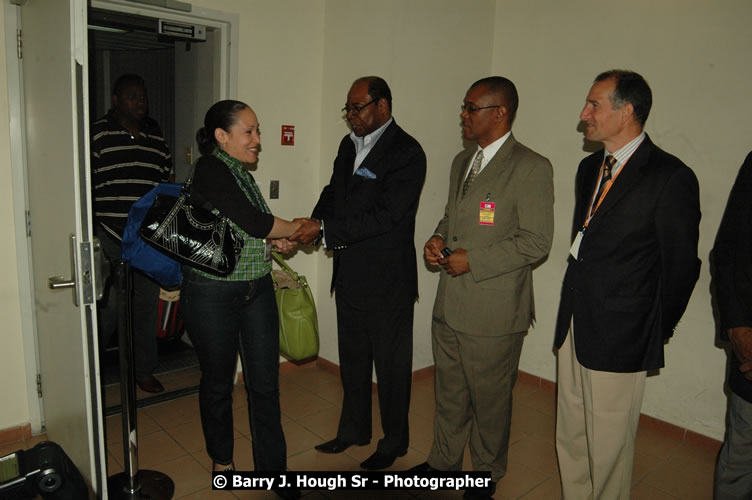 JetBue Airways' Inaugural Air Service between Sangster International Airport, Montego Bay and John F. Kennedy Airport, New York at MBJ Airports Sangster International Airport, Montego Bay, St. James, Jamaica - Thursday, May 21, 2009 - Photographs by Net2Market.com - Barry J. Hough Sr, Photographer/Photojournalist - Negril Travel Guide, Negril Jamaica WI - http://www.negriltravelguide.com - info@negriltravelguide.com...!