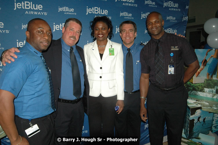 JetBue Airways' Inaugural Air Service between Sangster International Airport, Montego Bay and John F. Kennedy Airport, New York at MBJ Airports Sangster International Airport, Montego Bay, St. James, Jamaica - Thursday, May 21, 2009 - Photographs by Net2Market.com - Barry J. Hough Sr, Photographer/Photojournalist - Negril Travel Guide, Negril Jamaica WI - http://www.negriltravelguide.com - info@negriltravelguide.com...!