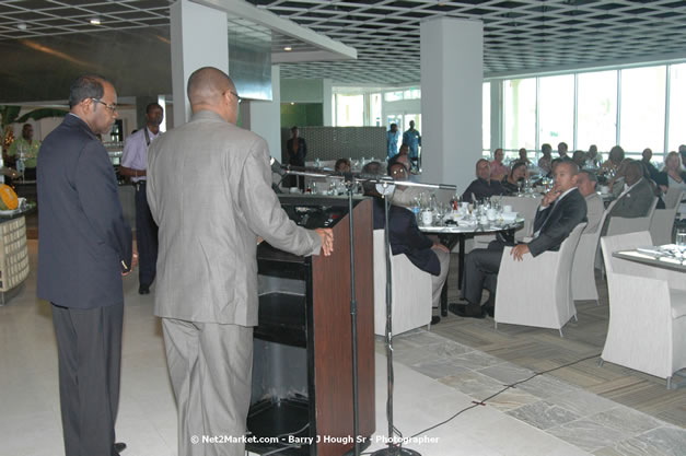 Minister of Toursim Luncheon - Minister of Tourism, Hon. Edmund Bartlett - Director of Tourism, Basil Smith - Saturday, December 15, 2007 - Rose Hall Resort and Country Club, Rose Hall, Montego Bay, Jamaica W.I. - Photographs by Net2Market.com - Barry J. Hough Sr, Photographer - Negril Travel Guide, Negril Jamaica WI - http://www.negriltravelguide.com - info@negriltravelguide.com...!