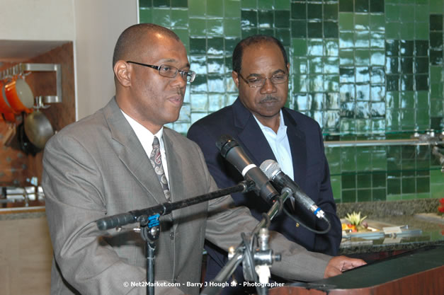 Minister of Toursim Luncheon - Minister of Tourism, Hon. Edmund Bartlett - Director of Tourism, Basil Smith - Saturday, December 15, 2007 - Rose Hall Resort and Country Club, Rose Hall, Montego Bay, Jamaica W.I. - Photographs by Net2Market.com - Barry J. Hough Sr, Photographer - Negril Travel Guide, Negril Jamaica WI - http://www.negriltravelguide.com - info@negriltravelguide.com...!