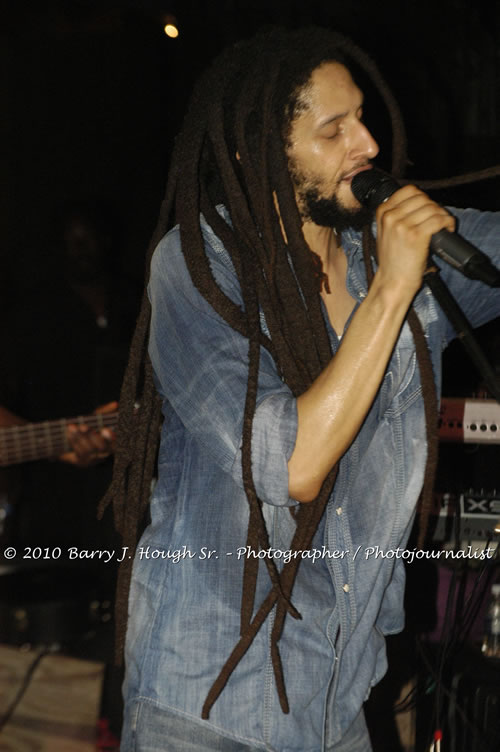 Julian Marley - Grammy Nominee & Son of the Legend Bob Marley - Live in Concert - Also featuring Ras Noble, Power Drill, Iron Head, & Robin Banks - Backing Band Roots Warrior, plus DJ Gemini @ One Love Reggae Concerts Series 09/10 @ Negril Escape Resort & Spa, February 2, 2010, One Love Drive, West End, Negril, Westmoreland, Jamaica W.I. - Photographs by Net2Market.com - Barry J. Hough Sr, Photographer/Photojournalist - The Negril Travel Guide - Negril's and Jamaica's Number One Concert Photography Web Site with over 40,000 Jamaican Concert photographs Published -  Negril Travel Guide, Negril Jamaica WI - http://www.negriltravelguide.com - info@negriltravelguide.com...!