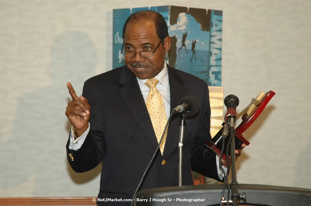 Red Cap Porters Awards - Minister of Tourism, Hon. Edmund Bartlett - Director of Tourism, Basil Smith - Friday, December 14, 2007 - Holiday Inn Sunspree, Montego Bay, Jamaica W.I. - Photographs by Net2Market.com - Barry J. Hough Sr, Photographer - Negril Travel Guide, Negril Jamaica WI - http://www.negriltravelguide.com - info@negriltravelguide.com...!