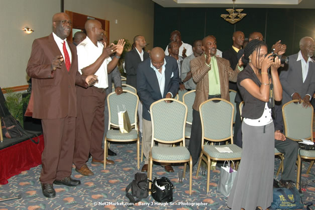 Red Cap Porters Awards - Minister of Tourism, Hon. Edmund Bartlett - Director of Tourism, Basil Smith - Friday, December 14, 2007 - Holiday Inn Sunspree, Montego Bay, Jamaica W.I. - Photographs by Net2Market.com - Barry J. Hough Sr, Photographer - Negril Travel Guide, Negril Jamaica WI - http://www.negriltravelguide.com - info@negriltravelguide.com...!