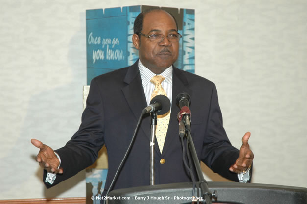 Red Cap Porters Awards - Minister of Tourism, Hon. Edmund Bartlett - Director of Tourism, Basil Smith - Friday, December 14, 2007 - Holiday Inn Sunspree, Montego Bay, Jamaica W.I. - Photographs by Net2Market.com - Barry J. Hough Sr, Photographer - Negril Travel Guide, Negril Jamaica WI - http://www.negriltravelguide.com - info@negriltravelguide.com...!