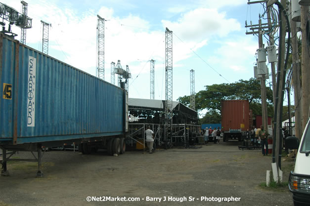 Venue Under Construction - Wednesday, July 18, 2007 - Red Stripe Reggae Sumfest at Catherine Hall, Montego Bay, St Jamaica, Jamaica W.I. - Negril Travel Guide.com, Negril Jamaica WI - http://www.negriltravelguide.com - info@negriltravelguide.com...!