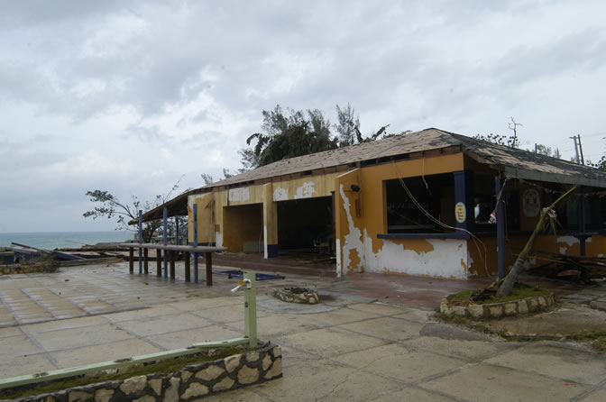 W orld Famous - Rick's Cafe - Negril's West End Cliffs - After Ivan - Negril Travel Guide, Negril Jamaica WI - http://www.negriltravelguide.com - info@negriltravelguide.com...!